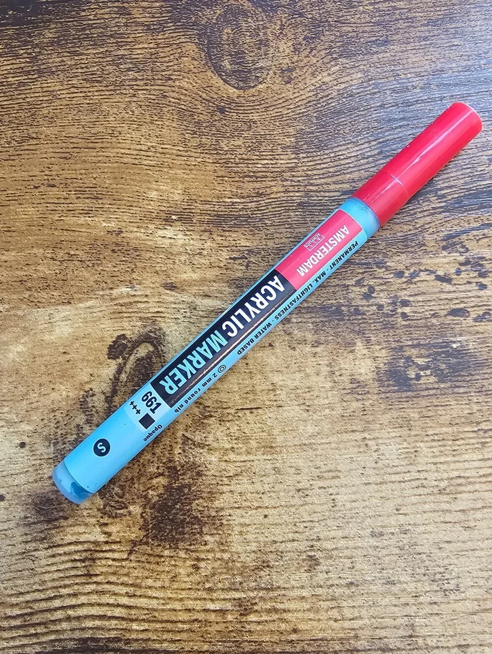 Royal Talens Amsterdam Acrylic Marker 661 2MM Round Nib Blue